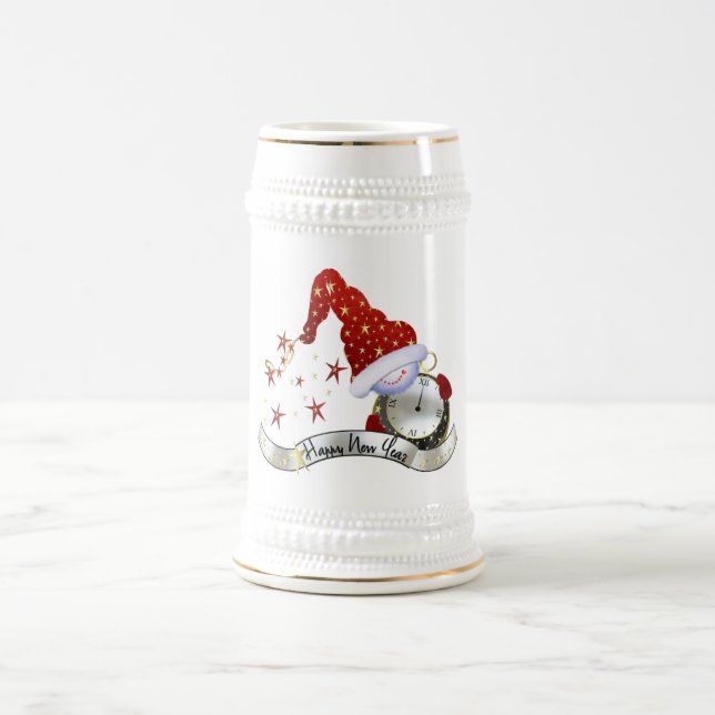 New Years Stein Bierglas (Mittel)