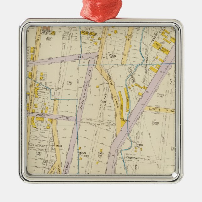 New York 10 Silbernes Ornament (Vorne)