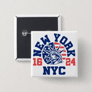 New York 1624 Button