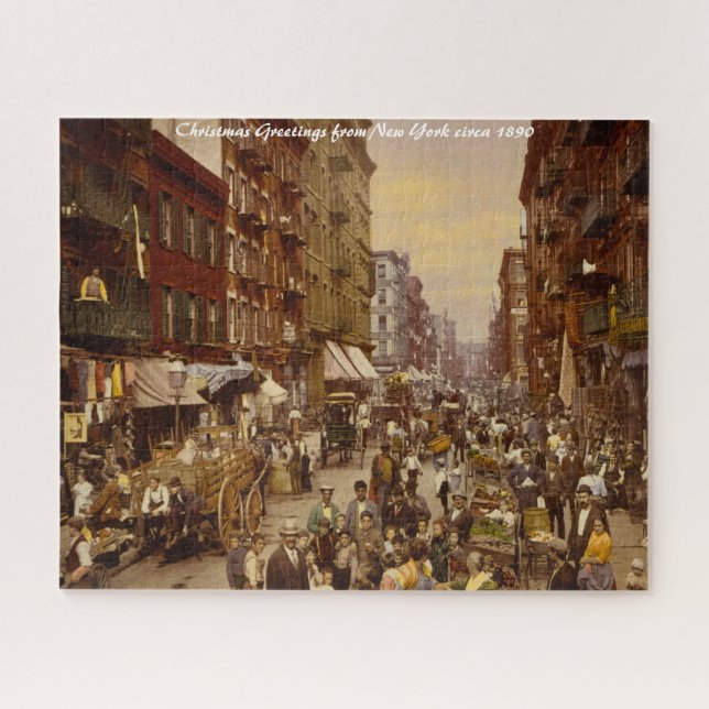 New York- 1891.Weihnachtsgrüße Puzzle (Horizontal)