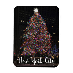 New York 2018 Rockefeller Center Weihnachtsbaum Magnet