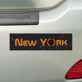 New York 2024 Total Solar Eclipse Autoaufkleber