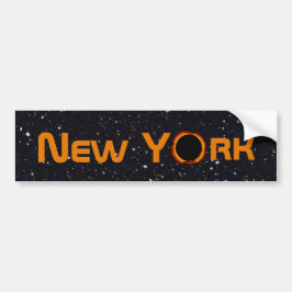 New York 2024 Total Solar Eclipse Autoaufkleber