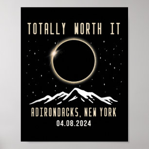 New York 2024 Total Solar Eclipse Poster