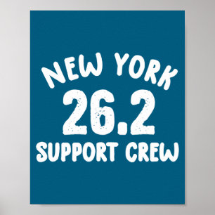 New York 26 2 Suprt Crew Marathon Laufbekleidung _ Poster