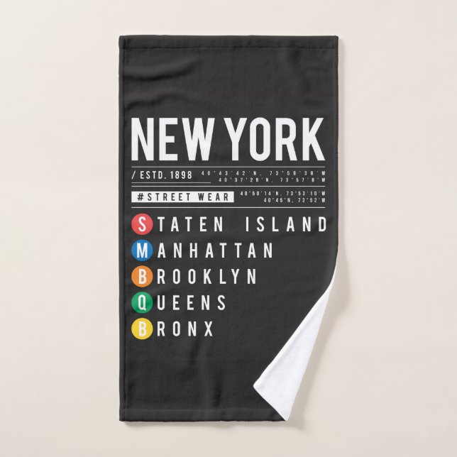 New York 5 Boroughs Handtuch (Handtuch)