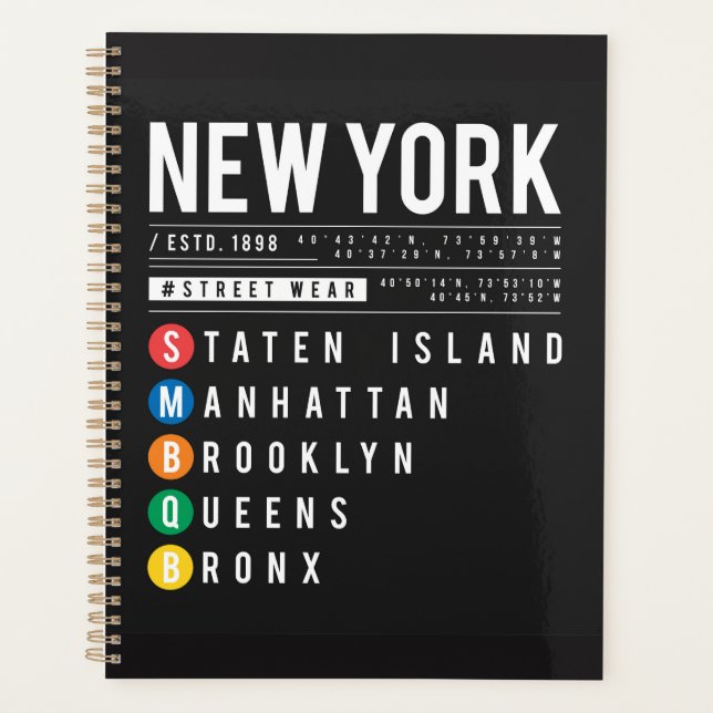 New York 5 Boroughs Planer (Vorderseite)