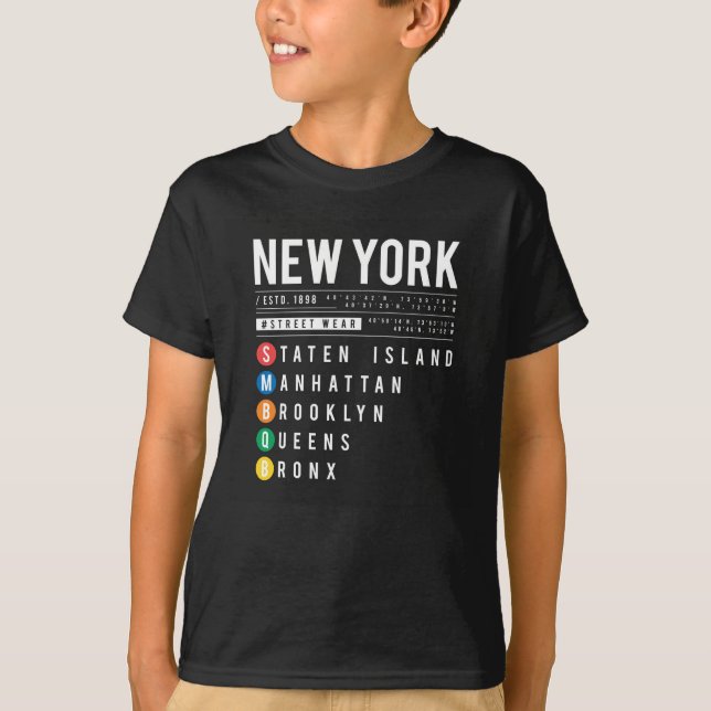 New York 5 Boroughs T-Shirt (Vorderseite)