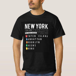New York 5 Boroughs T-Shirt