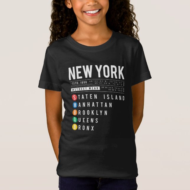 New York 5 Boroughs T-Shirt (Vorderseite)