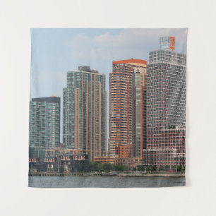 NEW YORK - 5. JULI 2015: Long Island City Wasserfi Wandteppich