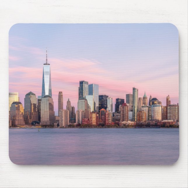 New York Abend Skyline Mousepad (Vorne)