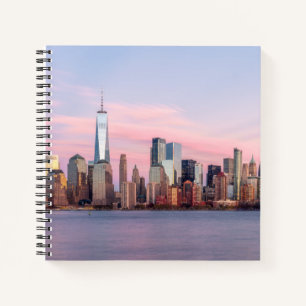 New York Abend Skyline Notizbuch