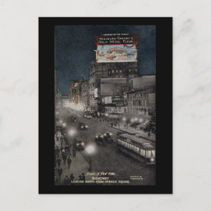 New York am Abend 1910 Postkarte