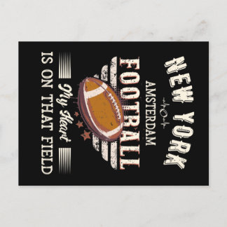 New York Amsterdam American Football Postkarte