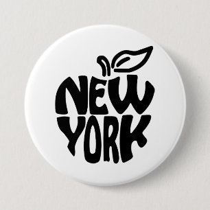 New York Apple Button