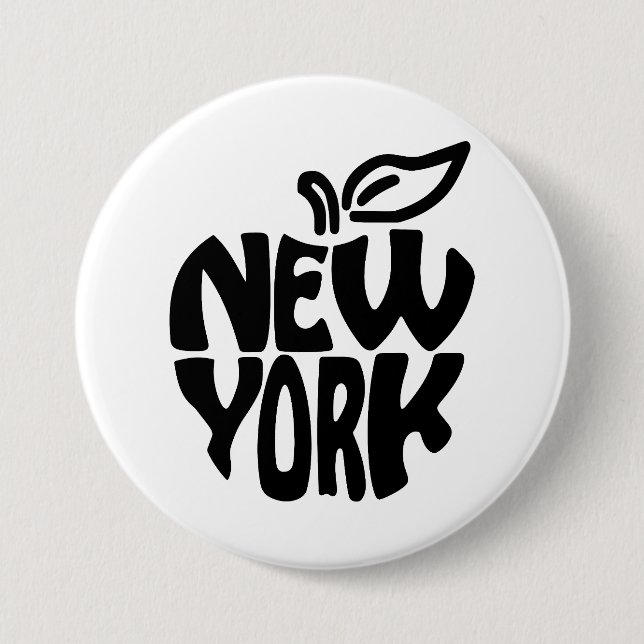 New York Apple Button (Vorderseite)