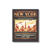 New York Art Deco Amerika 250. Jahrestag