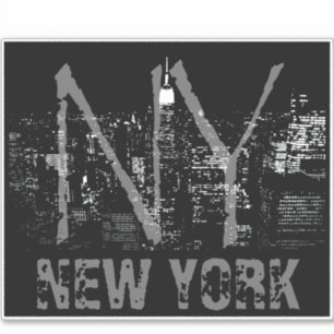 New York Art Sticker Personalisiert NYC Decals