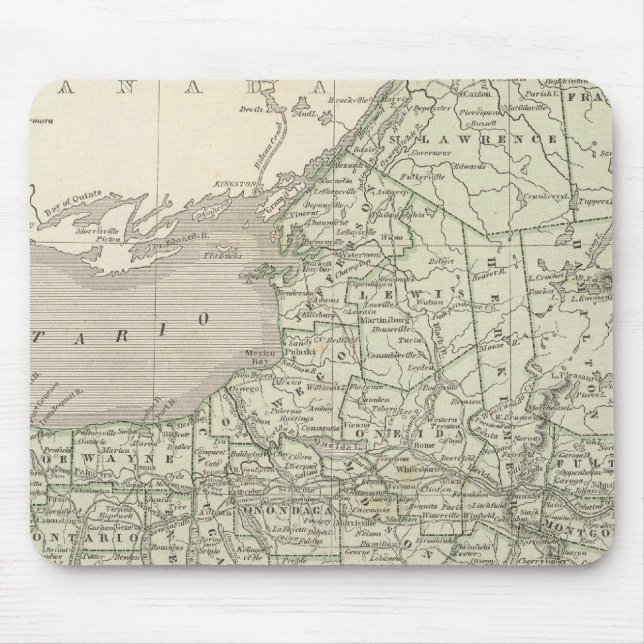 New York Atlas Karte Mousepad (Vorne)