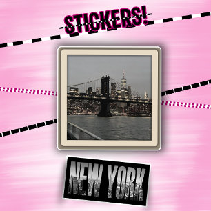 New York Aufkleberpack Polaroid Skyline Vinyl-Aufk Aufkleber