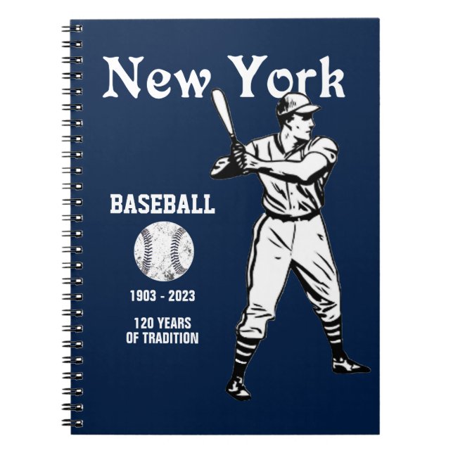 New York Baseball - Retro 2023 Notizblock (Vorderseite)