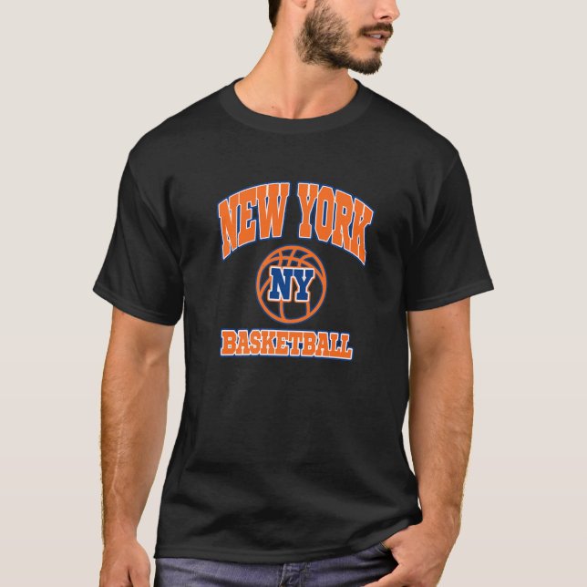 New York Basketball Fan Heimat Pride Ny T-Shirt (Vorderseite)