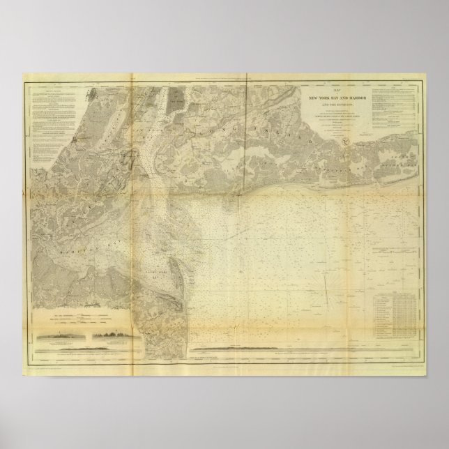 New York Bay, Hafen Poster (Vorne)