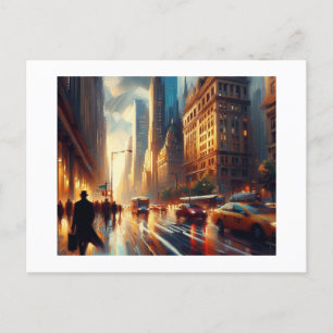 New York bei Nacht, Postkarte
