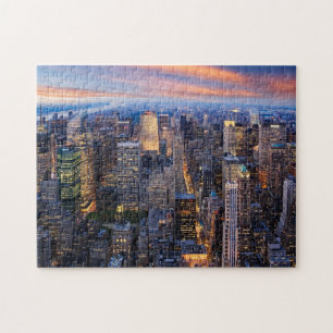 New York bei Nacht Puzzle