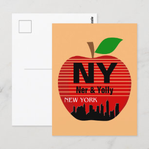 New York Benutzerdefinierte Namen Der Große Apfel Postkarte