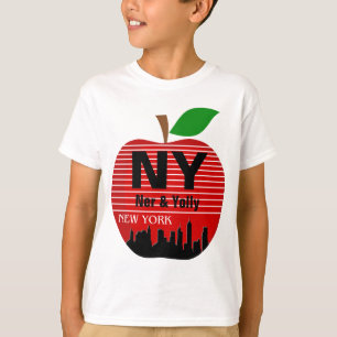 New York Benutzerdefinierte Namen Der Große Apfel T-Shirt