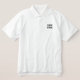 New York bestickt Mens Polo Shirt White (Design Front)