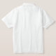 New York bestickt Mens Polo Shirt White (Design Back)