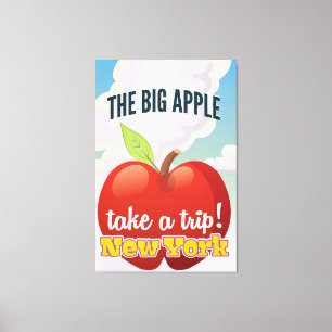 New York Big Apple Reiseplakat Leinwanddruck