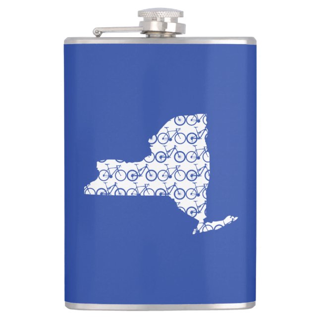 New York Bike Flachmann (Vorderseite)