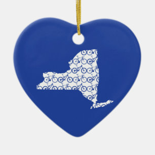 New York Bike Keramikornament