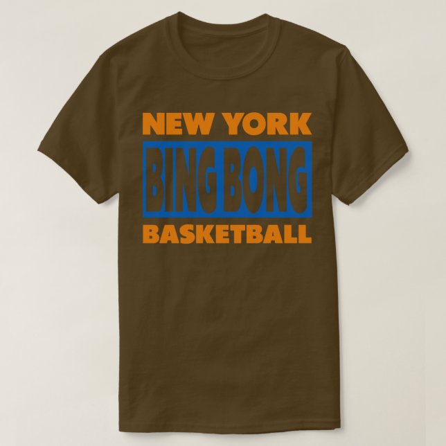 New York Bing Bong Basketball T-Shirt (Design vorne)