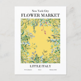 New York Blume Market, Little Italy Postcard Postkarte