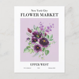 New York Blume Market, Upper West Postcard Postkarte