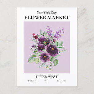 New York Blume Market, Upper West Postcard Postkarte