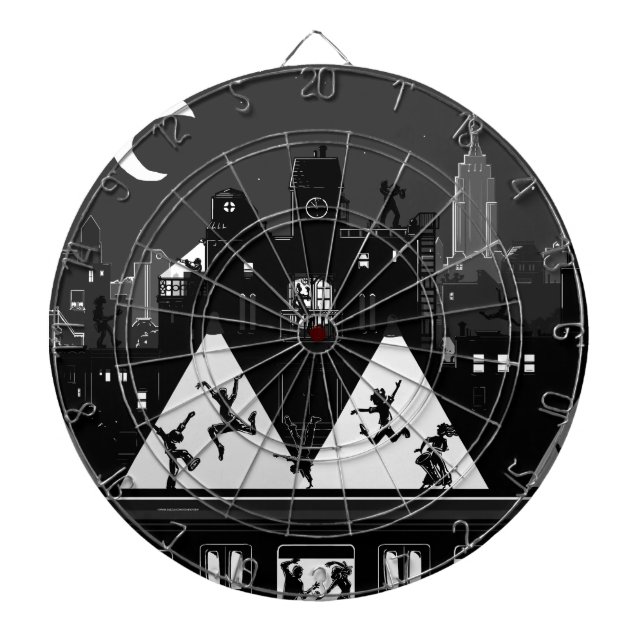 New York Boogie Nights Dartscheibe (vorne)