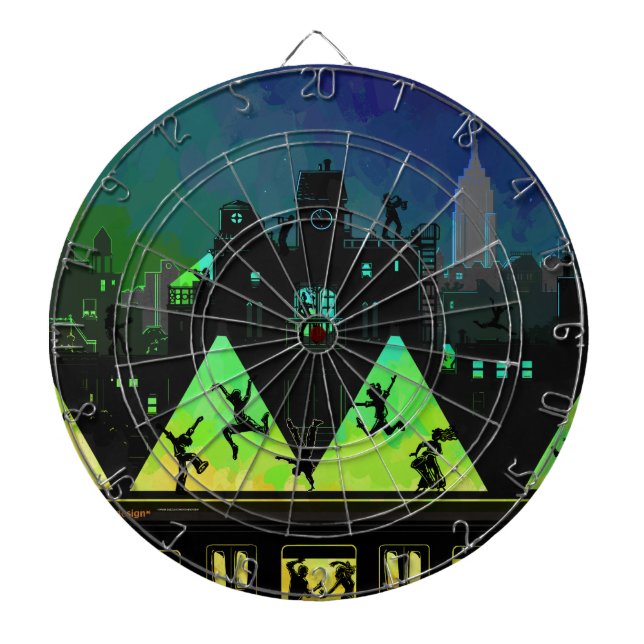 New York Boogie Nights Dartscheibe (vorne)