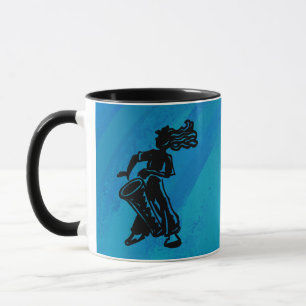 New York Boogie Nights Drum Blue Tasse