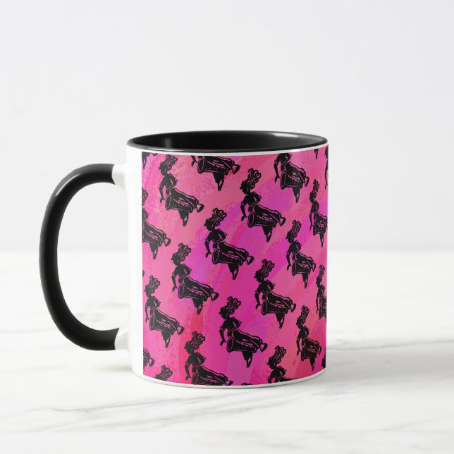 New York Boogie Nights Drum Hot Pink Tasse (Links)