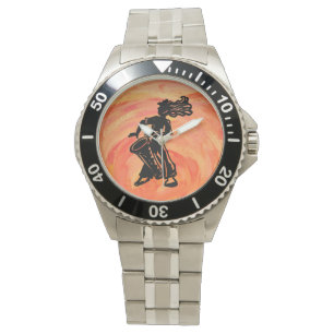 New York Boogie Nights Drum Orange Armbanduhr