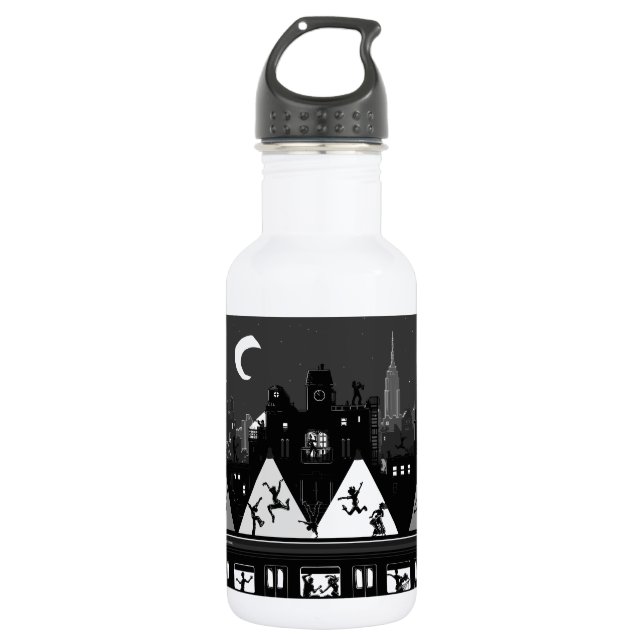 New York Boogie Nights Edelstahlflasche (Vorderseite)