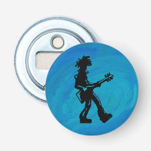 New York Boogie Nights Guitar Blue Flaschenöffner