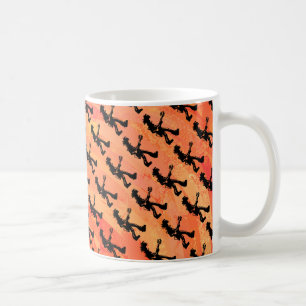 New York Boogie Nights Guitar Orange Kaffeetasse