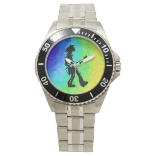 New York Boogie Nights Guitar Rainbow Armbanduhr
